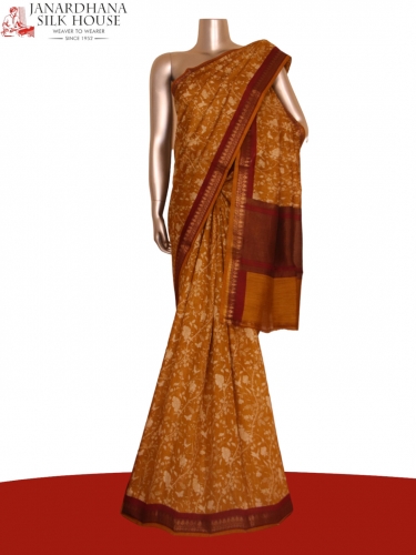 Floral Exclusive Pure Tussar Silk Saree